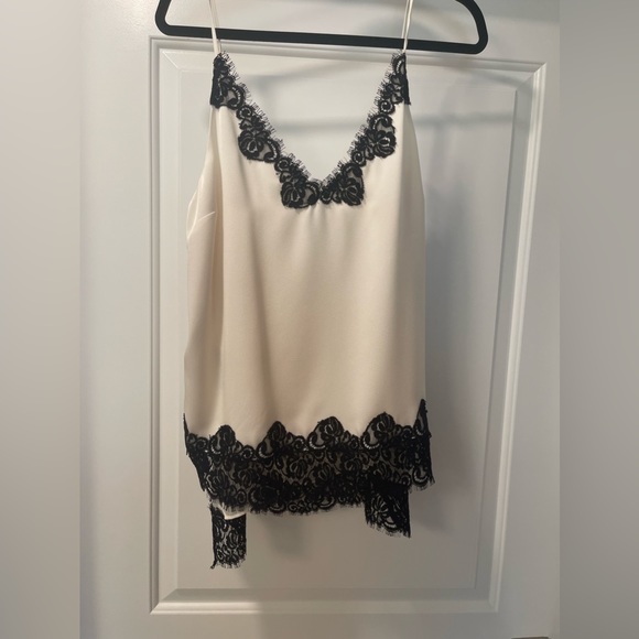 Worn once BCBGMaxAzria silk tank blouse. Size Med - Picture 3 of 4